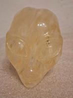 alien schedel in gele obsidiaan, Ophalen of Verzenden, Mineraal