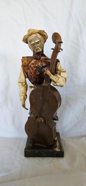Mexicaanse muzikant - beeldje in Papier-maché beschikbaar voor biedingen