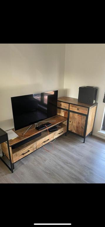 Dressoir mangohout (90x45x100), Huis en Inrichting, Kasten |Televisiemeubels, Ophalen, Zo goed als nieuw