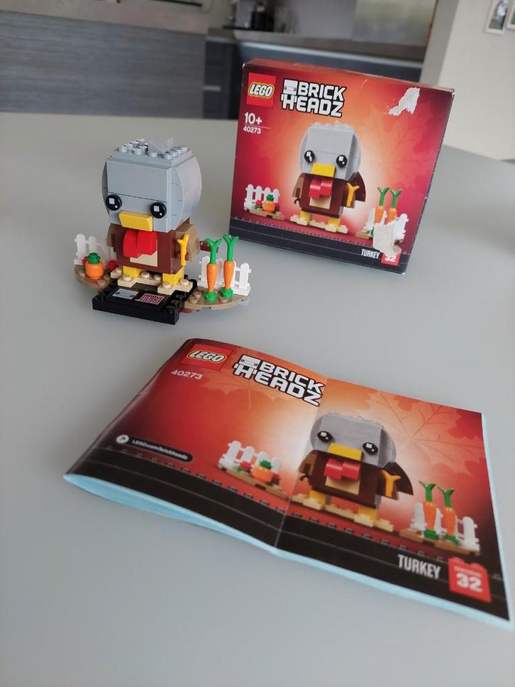 LEGO BrickHeadz 40273 Thanksgiving-kalkoen, Kinderen en Baby's, Speelgoed | Duplo en Lego, Zo goed als nieuw, Lego, Complete set
