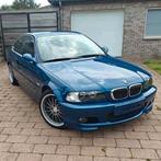 BMW E46 coupé, Achterwielaandrijving, Blauw, Leder, Handgeschakeld