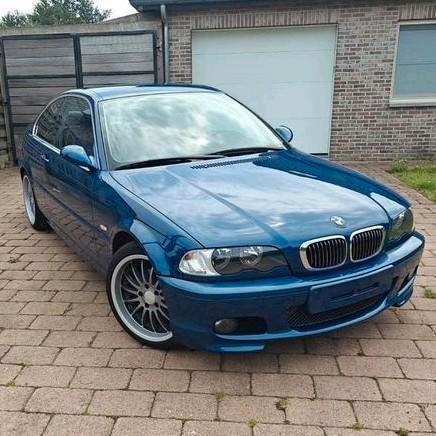 BMW E46 coupé, Auto's, BMW, Particulier, 3 Reeks, Benzine, Coupé, 3 deurs, Handgeschakeld, Blauw, Blauw, Leder, Achterwielaandrijving