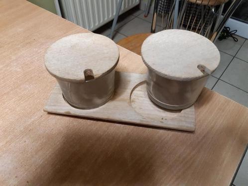 Lot : 2 petits pots avec couvercle, Huis en Inrichting, Keuken | Servies, Glas, Ophalen of Verzenden