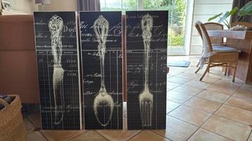 Op doek geprente tekeningen beschikbaar voor biedingen