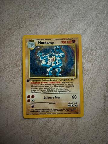Machamp holo 1st edition base set beschikbaar voor biedingen