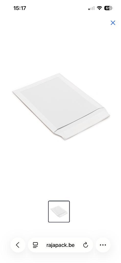 2 dozen van 50 "Bordrugenveloppen" 45x65, Wit, RAJA, Articles professionnels, Aménagement de Bureau & Magasin | Fournitures de bureau