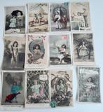 62 cartes anciennes (1er avril, poissons d'avril), Collections, Photos & Gravures, Autres sujets/thèmes, Avant 1940, Utilisé, Enlèvement ou Envoi