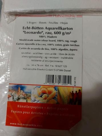 Stevig aquarellkarton 600 g/m² beschikbaar voor biedingen