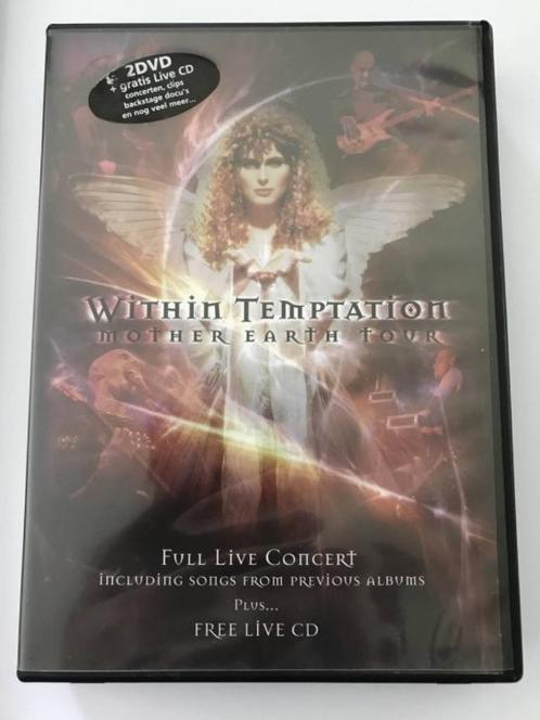 Within Temptation - Mother Earth - 3x DVD + CD, Cd's en Dvd's, Dvd's | Muziek en Concerten, Zo goed als nieuw, Muziek en Concerten