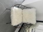 Kave home Claren metaal/fake fur fauteuil, Comme neuf, Enlèvement, Blanc, Métal