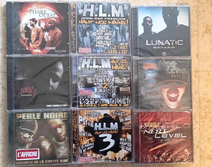 Kavel met 10 nieuwe Franse rap-cd's, verzegeld en ontzegeld, Cd's en Dvd's, Cd's | Hiphop en Rap, Nieuw in verpakking, 2000 tot heden