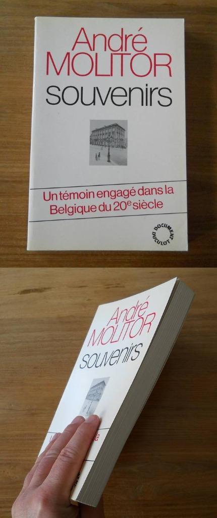 Souvenirs (André Molitor), Livres, Histoire & Politique, Utilisé, 20e siècle ou après, Enlèvement ou Envoi
