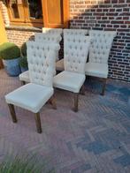 6 landelijke stoelen gacapitoneerd, Huis en Inrichting, Ophalen of Verzenden, Zo goed als nieuw