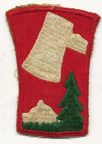 Originele patch van de Amerikaanse 70e Infanteriedivisie uit