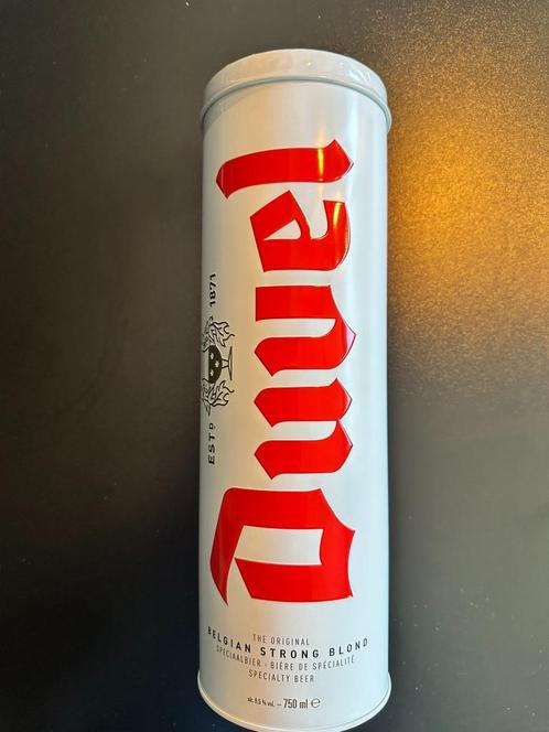 Duvel fles 75cl in Luxe Metalen Koker – Ongeopend!, Verzamelen, Biermerken, Nieuw, Flesje(s), Duvel, Ophalen