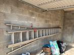 Grote aluminium ladder( gereserveerd tot zondag ), Doe-het-zelf en Bouw, Ophalen, Gebruikt, Ladder, 4 meter of meer