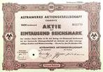 Astrawerke AG (Siemens-Nixdorf) 1941, Postzegels en Munten, Aandelen en Waardepapieren, Ophalen of Verzenden, 1920 tot 1950, Aandeel