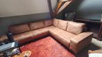 Weba hoeksalon/hoekzetel bruin/cognac 301*261 (2,5 jaar oud), Ophalen, Kunststof, Fake leather, Hoekbank