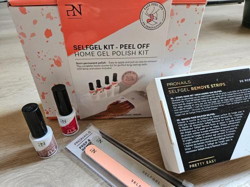 ProNails selfgel peel off home kit, Handtassen en Accessoires, Uiterlijk | Cosmetica en Make-up, Nieuw, Make-up, Handen en Nagels