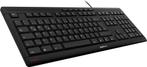 Cherry stream keyboard AZERTY, Computers en Software, Toetsenborden, Ophalen, Cherry, Multimediatoetsen, Bedraad