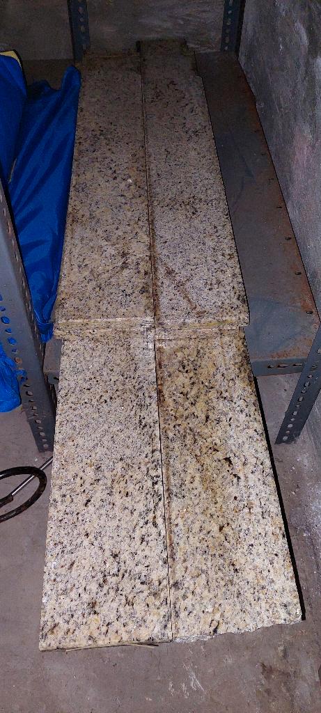 Lot de rebords fenêtre/tablettes en granit pierre naturelle, Jardin & Terrasse, Pavé & Dalles, Comme neuf, Autres types, Pierre naturelle