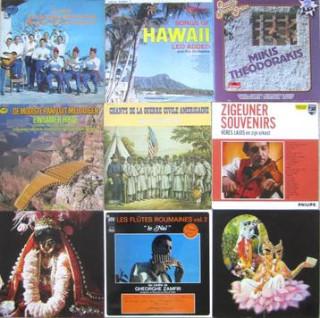 Lot van 10  WORLD MUSIC  vinyls 33T disponible aux enchères