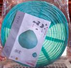 abat jour suspension papier japonais vert neuf, Neuf, Rond, Vert, 25 à 50 cm