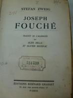 Joseph Fouché Stefan Zweig Grasset Parijs, Stefan Zweig, Envoi