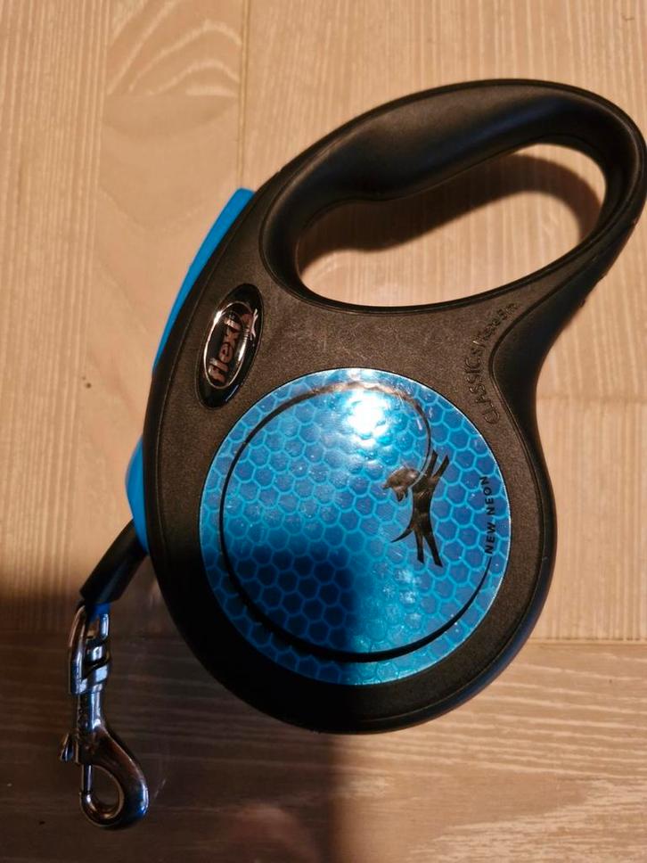 Flexi lijn 5 meter neon, Dieren en Toebehoren, Hondenriemen, Ophalen of Verzenden