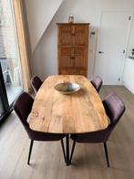 Eettafel in Mangohout, Huis en Inrichting, Ophalen, Zo goed als nieuw