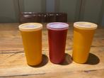 Tupperware retro bekers met deksel, Ophalen of Verzenden