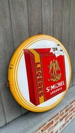 Assiette en émail St Michel., Enlèvement, Comme neuf, Panneau publicitaire