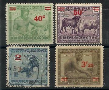 B. Congo 1931 Type Vloors met opdruk OBP 159/161a*/ beschikbaar voor biedingen