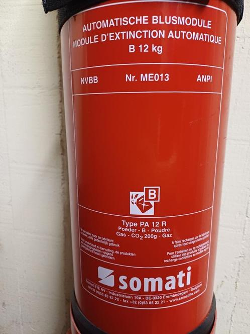 Automatische poederbrandblusser van 12 kg, Huis en Inrichting, Brandblussers en Brandkasten, Zo goed als nieuw, Brandblusser, Ophalen