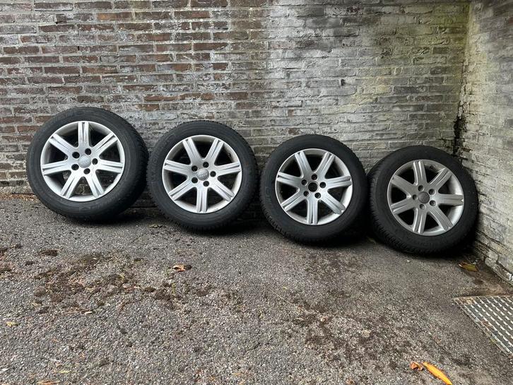 Mooie set Winterbanden Michelin Alpin op Alu Velg Audi, VW,…, Auto-onderdelen, Banden en Velgen, Banden en Velgen, Winterbanden