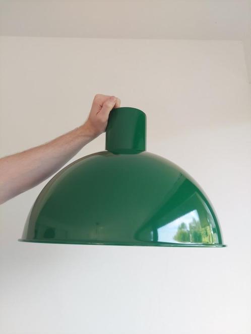 Bunker maxi groene vintage design lamp J. Hammerborg Denmark, Huis en Inrichting, Lampen | Hanglampen, Nieuw, Minder dan 50 cm