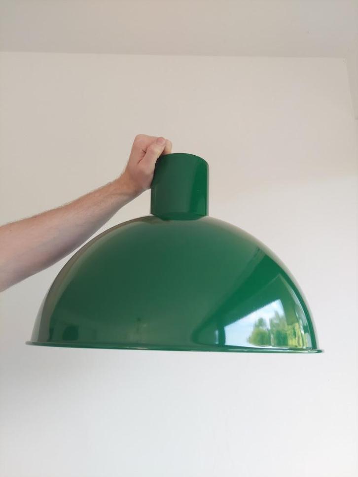 Bunker maxi groene vintage design lamp J. Hammerborg Denmark, Huis en Inrichting, Lampen | Hanglampen, Nieuw, Minder dan 50 cm