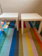 2 tafeltjes LACK van ikea., Huis en Inrichting, Tafels | Bijzettafels, Ophalen, Gebruikt, Vierkant