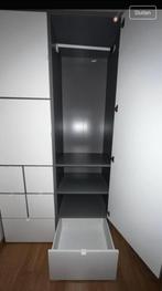 VISTHUS Kledingkast, grijs/wit, Enlèvement, Comme neuf