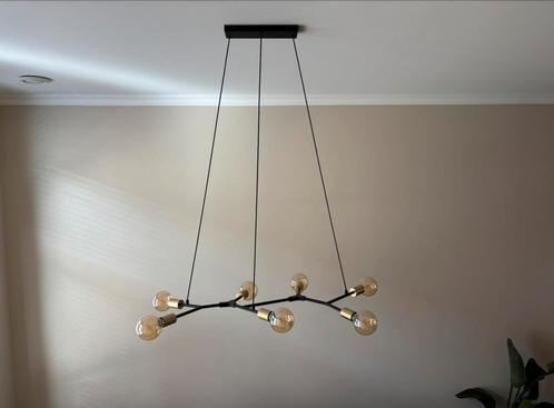 Nordlux Hanglamp – 7 lichtpunten, zwart/messing – topstaat, Huis en Inrichting, Lampen | Plafondlampen, Zo goed als nieuw, Ophalen