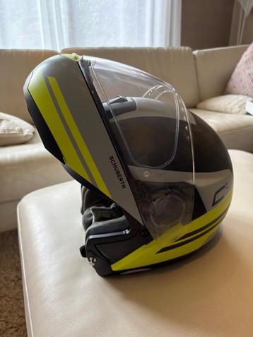Motorhelm Schubert C4 Carbon te koop, Autres marques, Seconde main, Enlèvement, Casque système