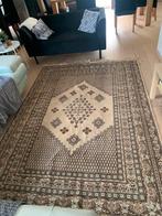 Handgeknoopt tapijt in bruine tinten, Ophalen, Crème, 150 tot 200 cm, 200 cm of meer