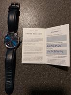 heren horloge , august berg met leren bandje.mooi horloge., Montre-bracelet, Enlèvement ou Envoi, Cuir, Acier