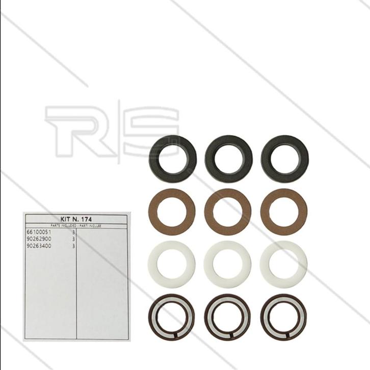Afdichtingsset HD/LD 16mm Voor Plunjerpomp, Auto diversen, Overige Auto diversen, Verzenden