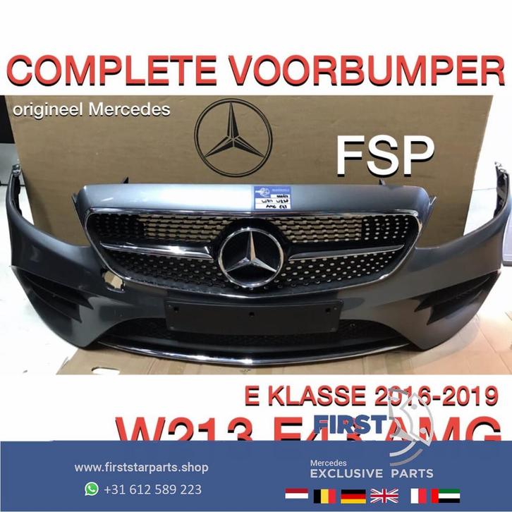 W213 AMG VOORBUMPER COMPLEET + DIAMOND GRIL ORIGINEEL Merced, Autos : Pièces & Accessoires, Carrosserie & Tôlerie, Pare-chocs