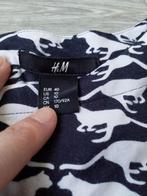 Tunique imprimé chat H&M taille 40, Taille 38/40 (M), Bleu, Porté, H&M