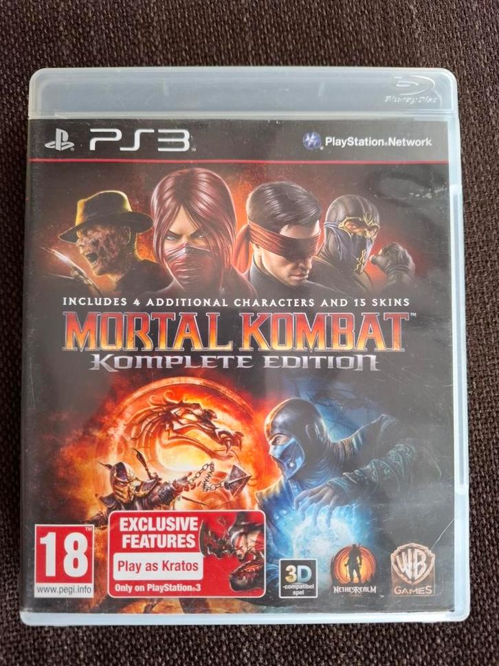 PS3 Mortal Kombat - komplete edition (compleet), Games en Spelcomputers, Games | Sony PlayStation 3, Zo goed als nieuw, Ophalen of Verzenden