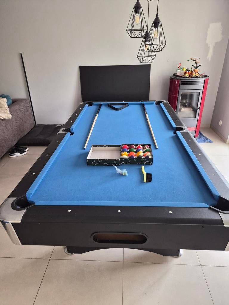 Biljart met toebehoren, Sport en Fitness, Biljarten en Poolen, Ophalen