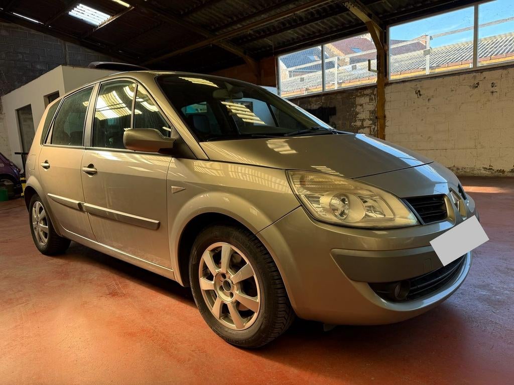 Renault Scenic boîte automatique 1.9 diesel, Autos, Renault, Cuir, Argent ou Gris, Achat, Noir