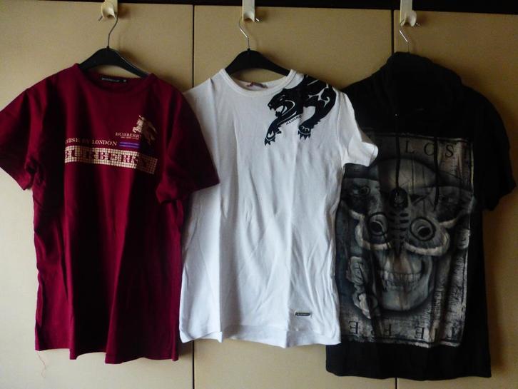 OM 3 UUR! T-shirts! ! miniprijs: €5 voor de 3, Kleding | Heren, T-shirts, Ophalen of Verzenden